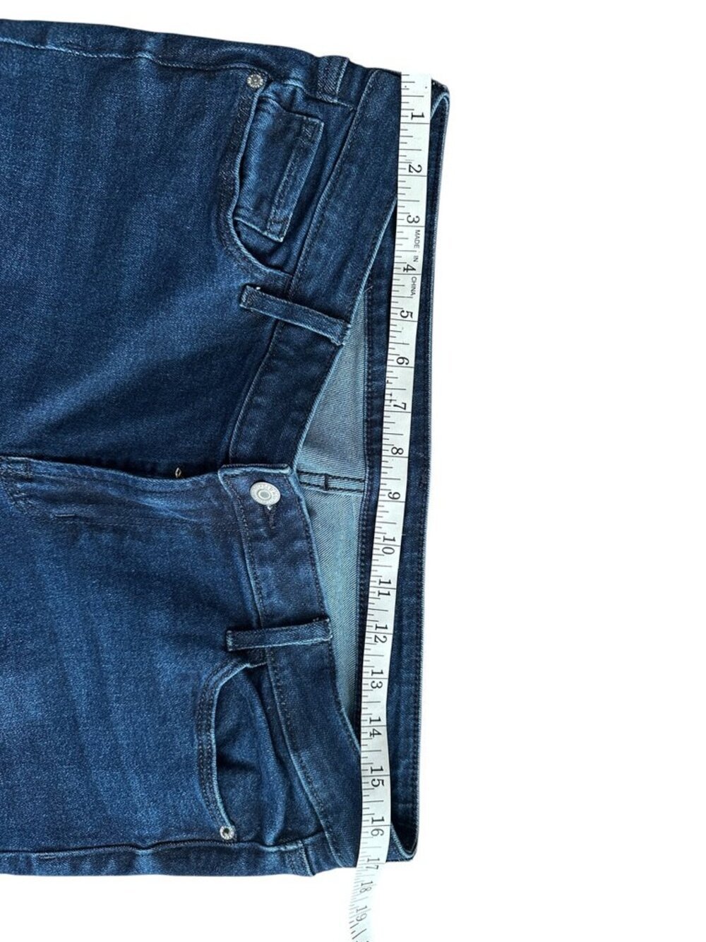 Old Navy Rockstar Super Skinny Jeans Size 14 Mid Rise Stretch Distressed - Picture 4 of 9